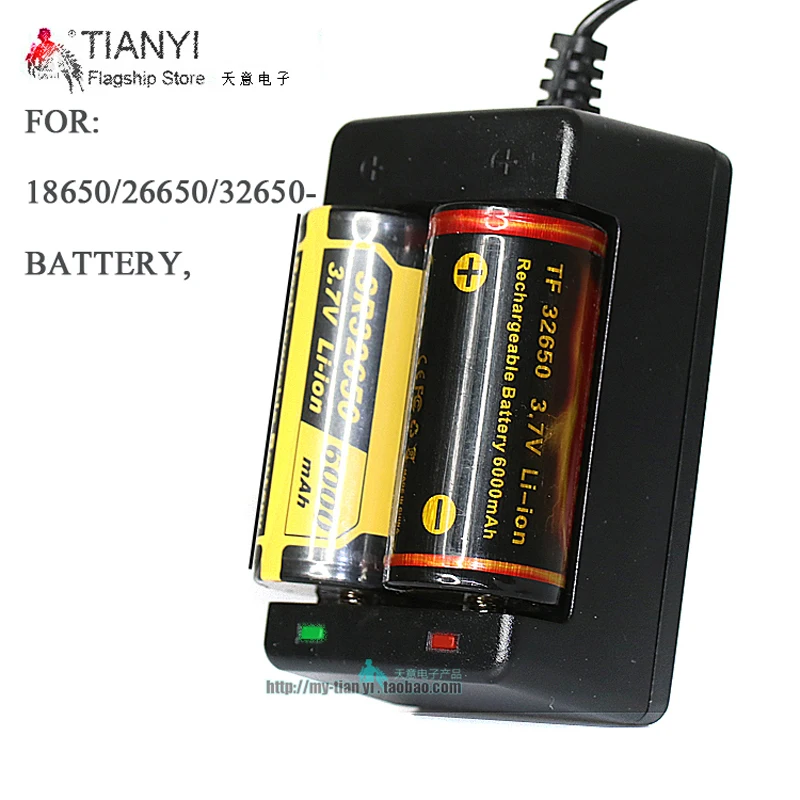 

2 32650 battery or 26650 battery intelligent compatibility charging 32650 fast lithium battery charger