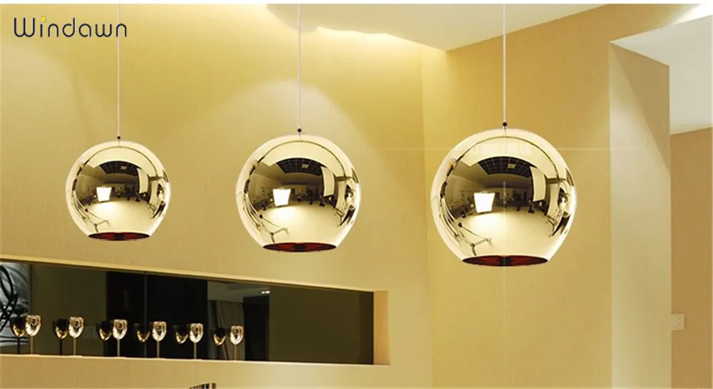 Windawn скандинавские подвесные светильники, железный потолочный светильник, стеклянная простая прикроватная лампа, современная гостиничная спальня, гостиная, Офисная потолочная лампа - Цвет корпуса: gold