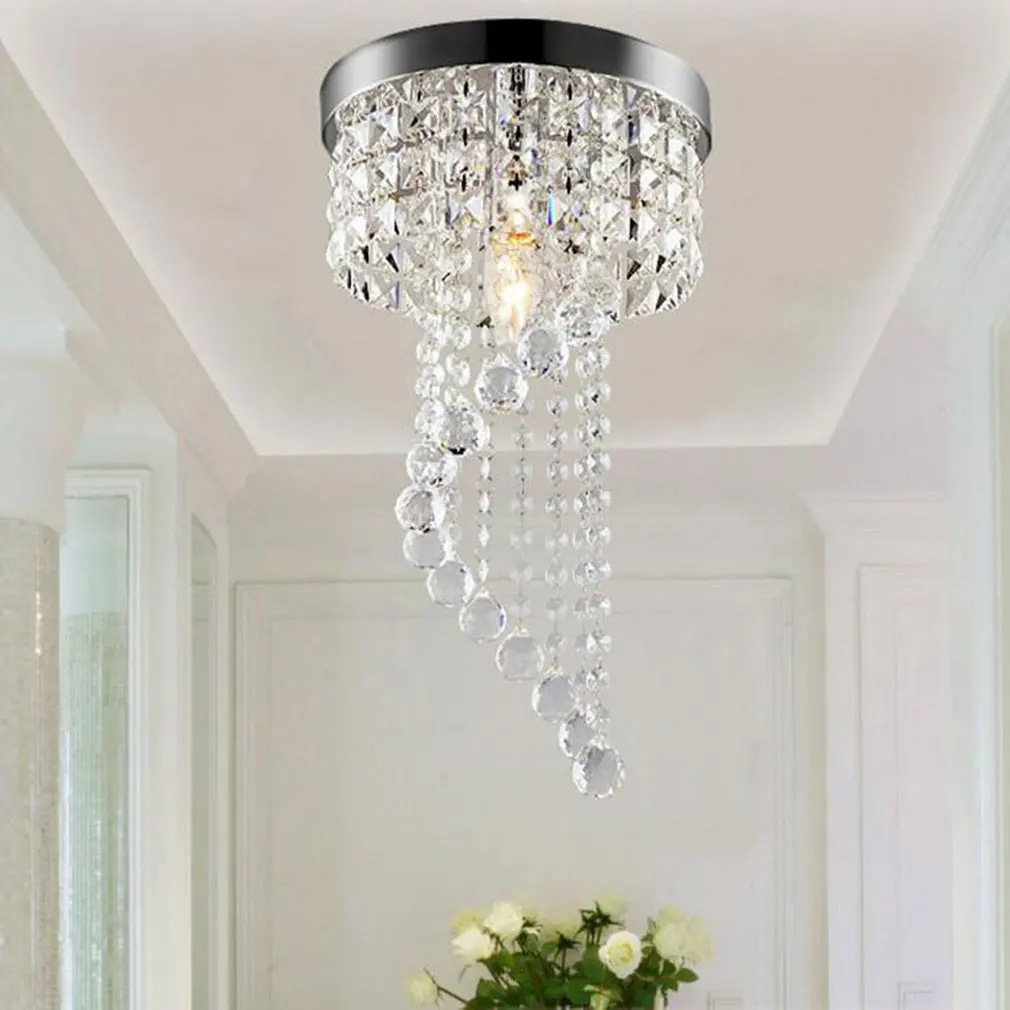 

New Crystal Chandelier Modern Ceiling Light Elegant Pendant Lamp Home Decorative Lamp Living Room Bedroom Fixture