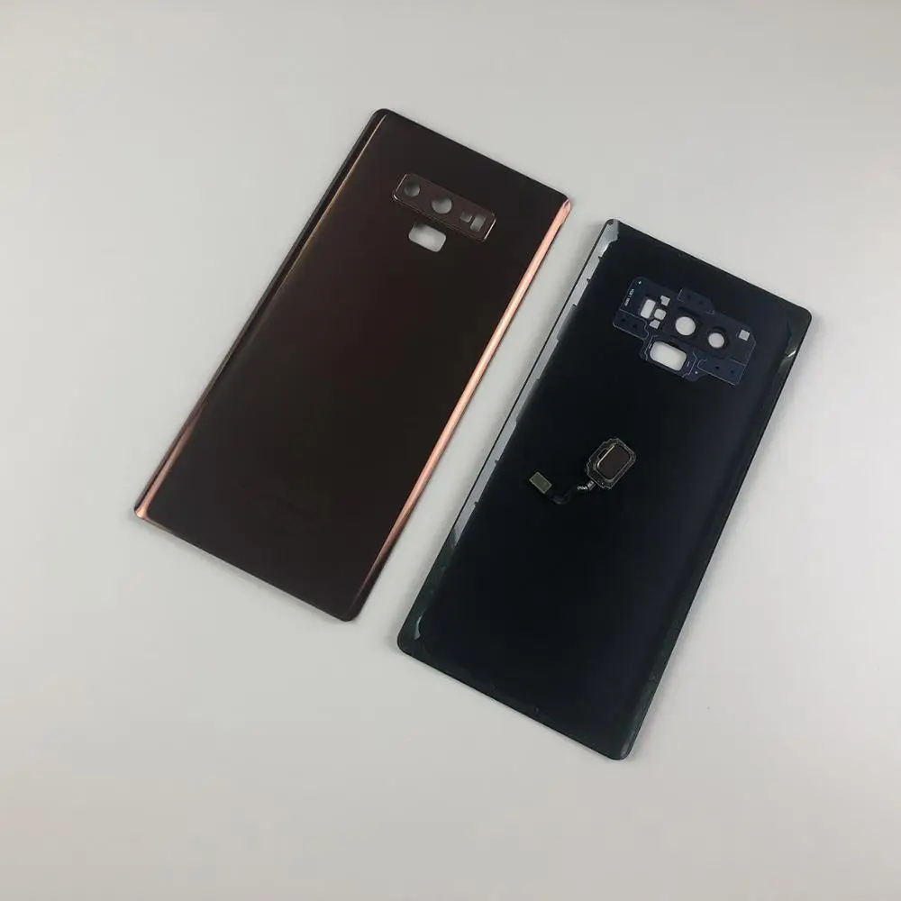 Для samsung Note9 Note 9 N960 SM-N9600 сенсорный датчик отпечатков пальцев кнопка домой шлейф+ Корпус батарея стекло задняя крышка+ клей