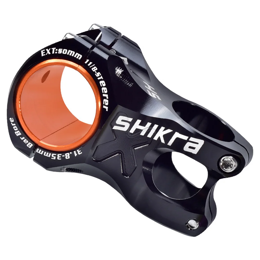 SHIKRA, руль для горного велосипеда, короткий, 31,8*50 мм, 0 градусов, MTB, легкий и прочный