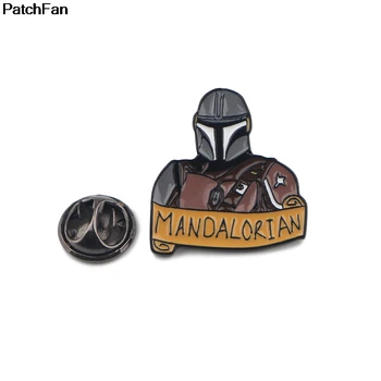 

20pcs/lot A3339 Patchfan The Mandalorian Periphery Cosplay Props Accessories Brooch Enamel Metal Badge Festival Gift