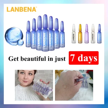 

LANBENA Facial Serum Hyaluronic Acid Vitamin C 24K Gold Essence Retinol Anti Aging Wrinkle Moisturizer Whitening Skin Care 7pcs