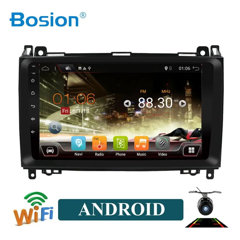 Bosion Android 9. 0 4G 64G Автомобильный GPS для Mercedes Benz Sprinter B200 B-class W245 B170 W209 W169 A180 A160 W906 радио