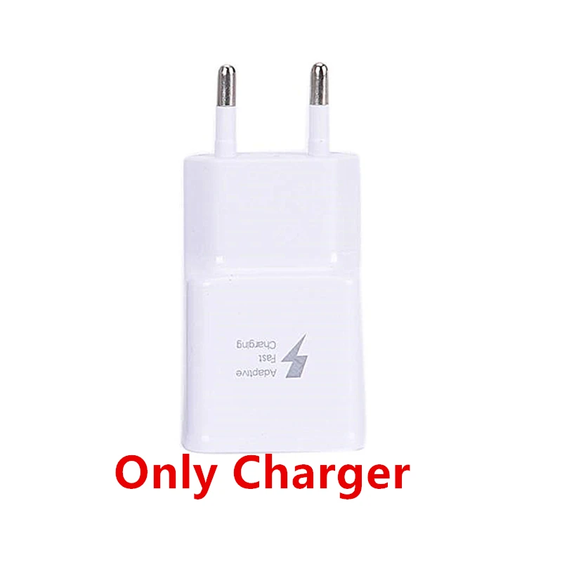 Быстрое зарядное устройство USB адаптер питания 9V 1.67A кабель быстрой зарядки типа C для samsung A50 A80 huawei P30 Lite Honor 20 9X OnePlus 7 Pro - Тип штекера: only charger white