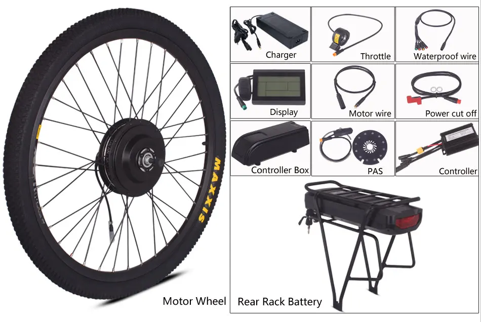 Camrider Электрический велосипед конверсионный комплект 500 Вт BPM ebike Комплект 36 в 48 в 52 в стойка батарея 20AH 30AH MXUS мотор LCD3 дисплей Julet plug