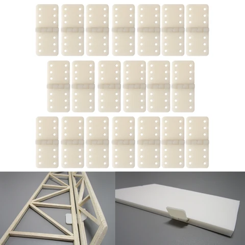 New 20pcs Hinge Linker Plastic Small for RC Airplane Aircraft Quadcopter Gifts title=