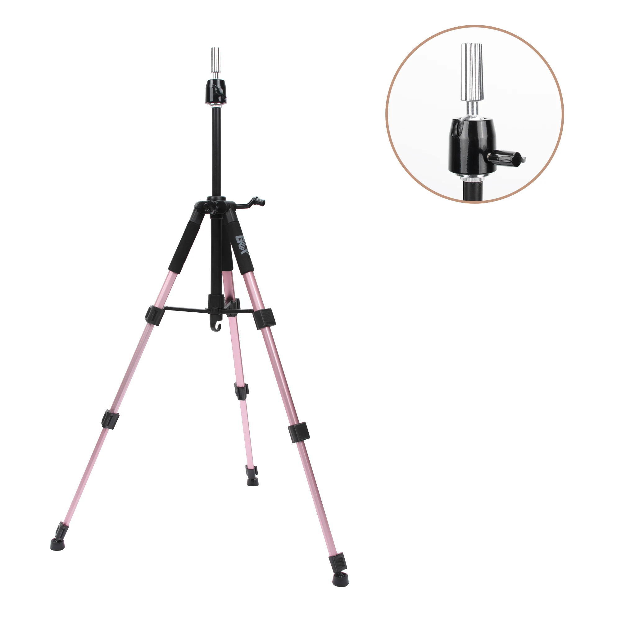 GEX Multifunction Training Mannequin Tripod / Camera Stand Canvas Block  Mannequin Head Cosmetology Hair Wig Stand