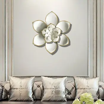 

Metal Flower Wall Decor - 11.8'' Wall Art Decorations Hanging for Bedroom Decor