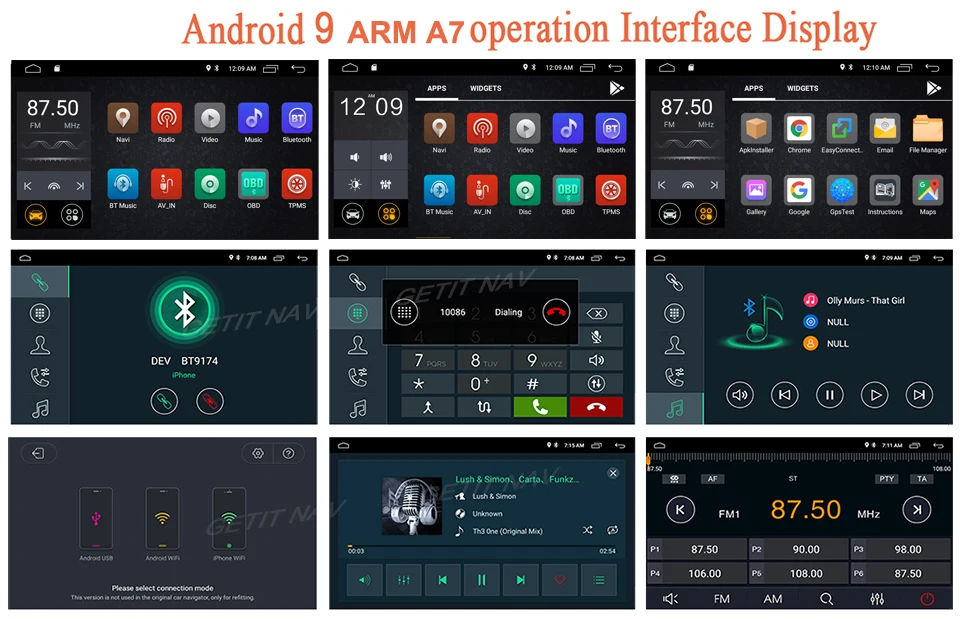 Clearance 9" Android 9.0 Car radio Stereo GPS Navigation for VW Skoda Octavia golf 5 6 touran passat B6 jetta polo tiguan RDS 13