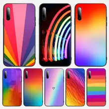 Rainbow Stripe Gradient Phone Case For Samsung S note S10E 6 7 8 9 10 20 plus edge lite Cover Fundas Coque