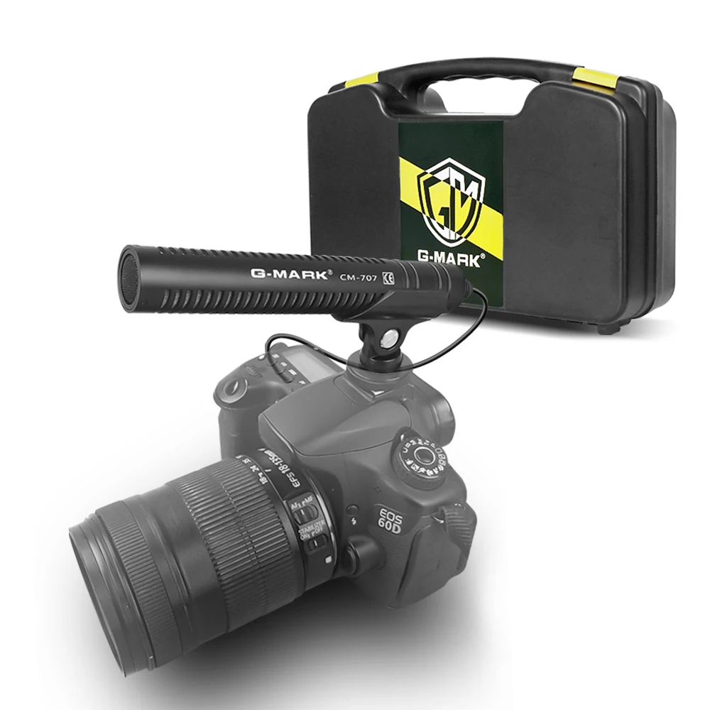 Камера микрофон G MARK CM707 DSLR пушка Потоковое вещание для видеокамеры Телефон ПК Canon