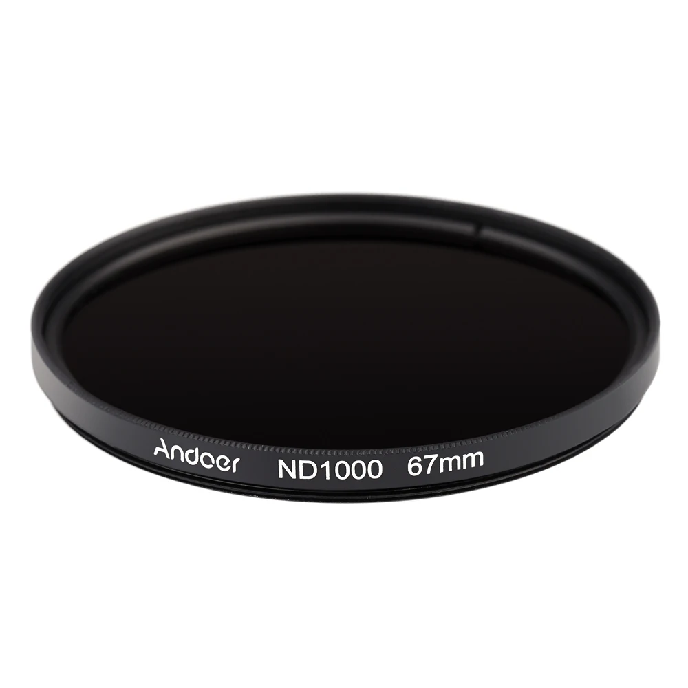 Andoer Filtre de densit/é neutre Fader 82mm ND1000 10 Stop pour reflex num/érique Nikon Canon