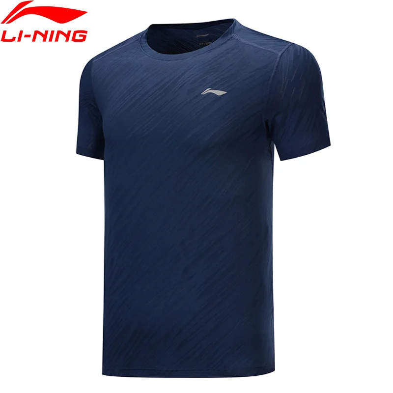Мужской тренировочный топ Li Ning футболка из 90% полиэстера и спандекса с подкладкой