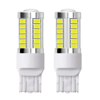 

2PCS 7443-33smd Car Brake Light Tail lights Turn Signal Auto Rear Reverse Bulbs Error Free 6000K 1200LM