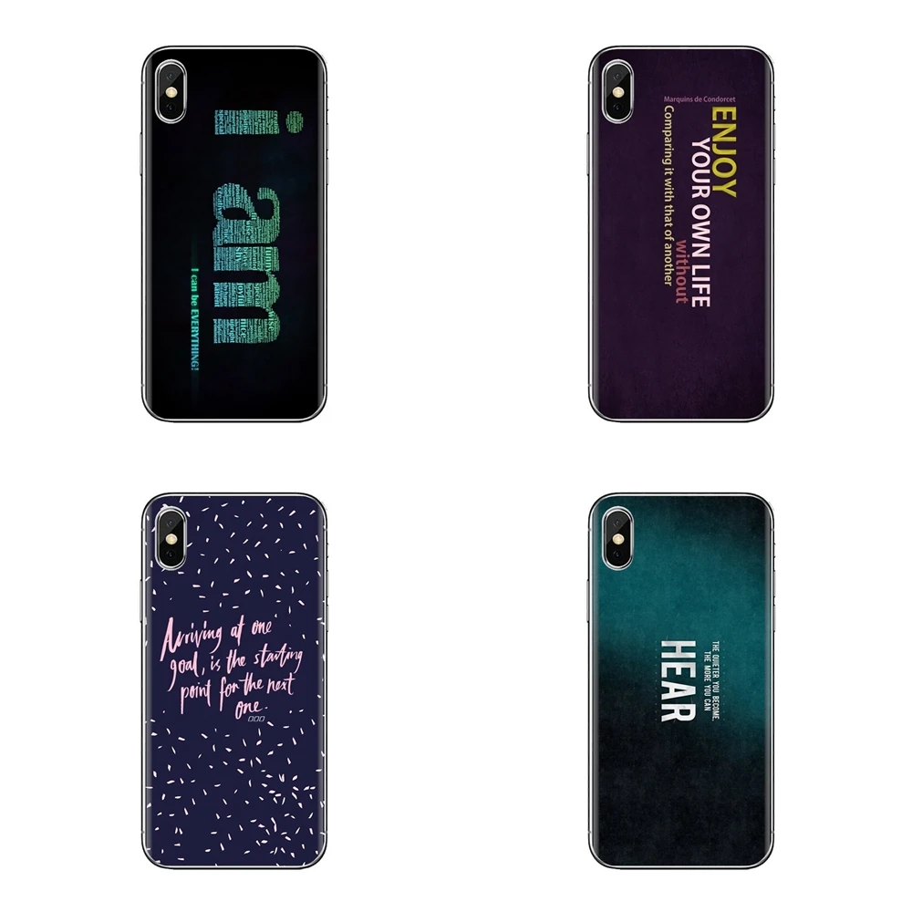 Motivational Phrases For iPod Touch Apple iPhone 4 4S 5 5S SE 5C 6 6S 7 8 X XR XS Plus MAX Soft Transparent Cases Covers |