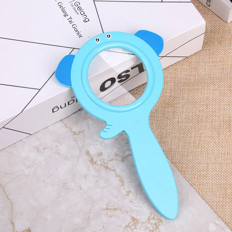 Wooden Magnifier Toy Yellow Star Fun Magnifying Glass Science Education Early Education Observation 3-4-5 Year Old Utensil Toy 6