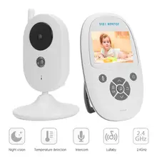2,4 дюймов lcd беспроводной видео цветной детский монитор ночного видения контроль температуры камеры видеонаблюдения забота о безопасности младенца