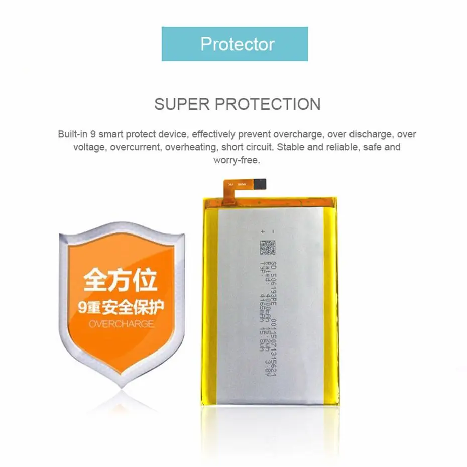 PINZHENG New 4165mAh Mobile Phone Battery For Elephone P8000 High Quality Replacement Battery With Repair Tools