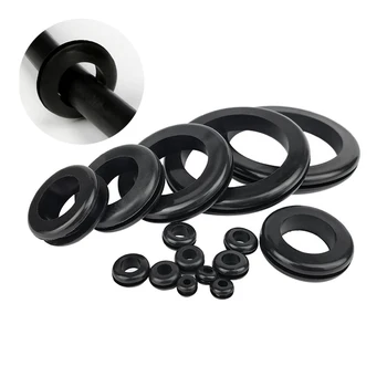 

Rubber Grommet 8 Sizes Grommet Gasket For Wire Cable Black Assortment Set Electrical Wire Gasket Kit