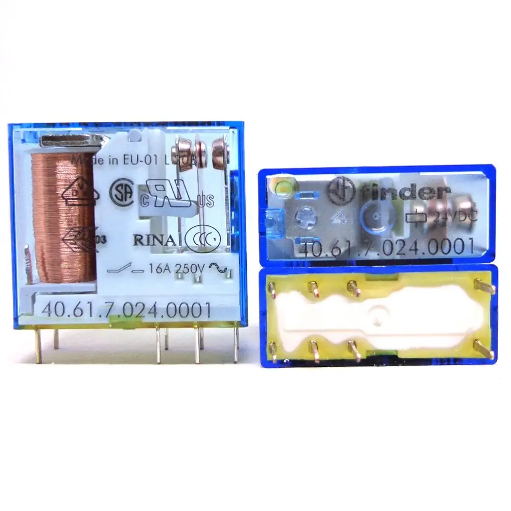 Релейный модуль FINDER 4 way 8 way релейный модуль SPDT модуль 12V 24V DC 16A 40,61 PLC Плата усилителя PNP/NPN Универсальный