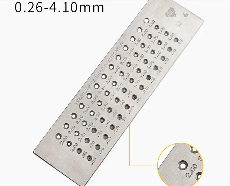 Вольфрамовый карбидный провод Drawplate для изготовления ювелирных изделий круглой формы Drawplate ювелирные инструменты золотой и серебряный проволочный рисунок