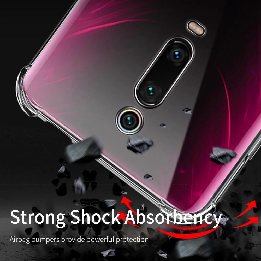 Прозрачный чехол Essager для телефона Xiaomi Mi 8 9 SE 9T мягкий ТПУ мобильный телефон Redmi 6 Pro