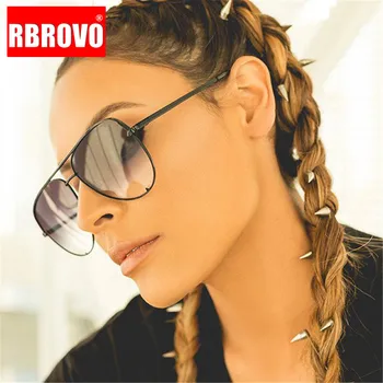 

RBROVO 2019 Luxury Brand Metal Sunglasses Women/Men Travel Pilot Eyeglasses for Women Classic Retro Gafas De Sol Mujer UV400
