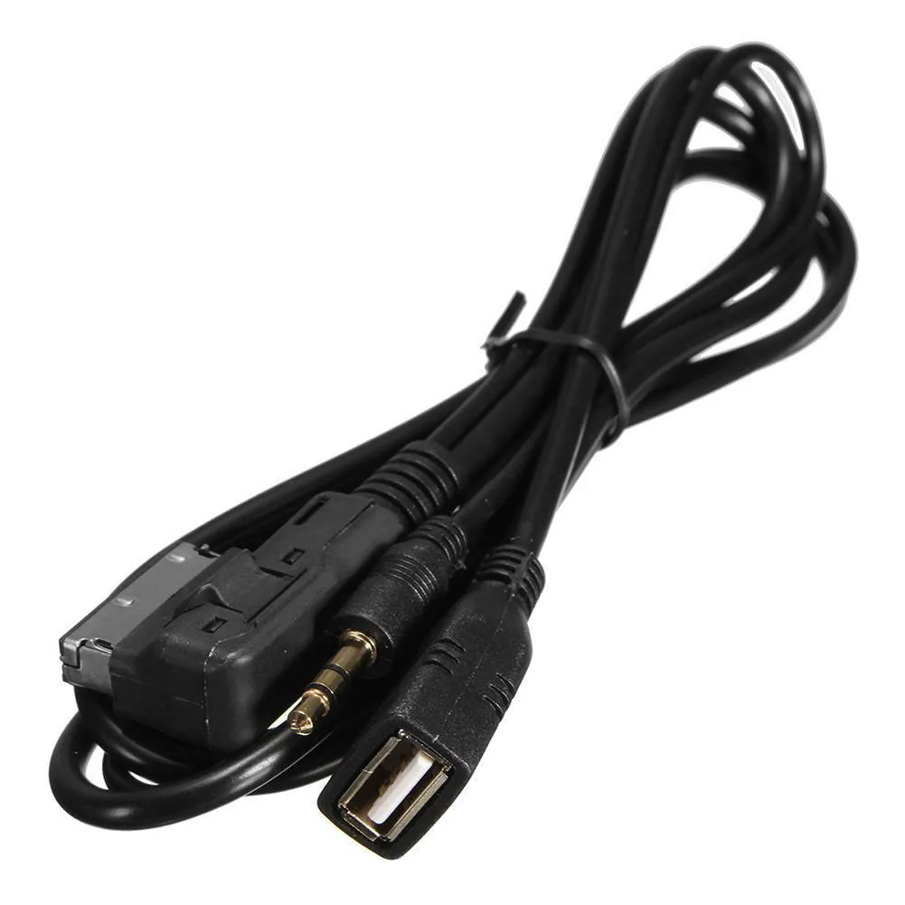 Черный Музыкальный Интерфейс адаптер MMI MDI USB зарядное устройство аксессуары AMI