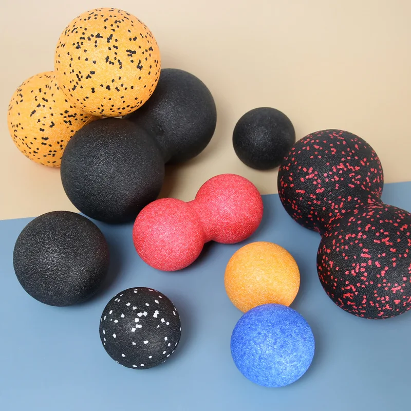 Yoga Equipment Women Yoga Foam Block Roller Peanut Ball Set Block Peanut Massage Roller Ball Therapy Relax Exercise Fitness