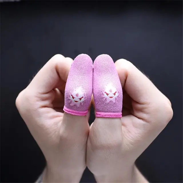 1pair Gaming Finger Sleeve Breathable Fingertips For PUBG Mobile Games Touch Screen Finger Cots Cover Sensitive Mobile Touch 6