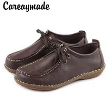 Careaymade/весенняя обувь из натуральной кожи обувь на плоской подошве ручной работы Женская художественная обувь в стиле ретро mori girl Женская модная повседневная обувь