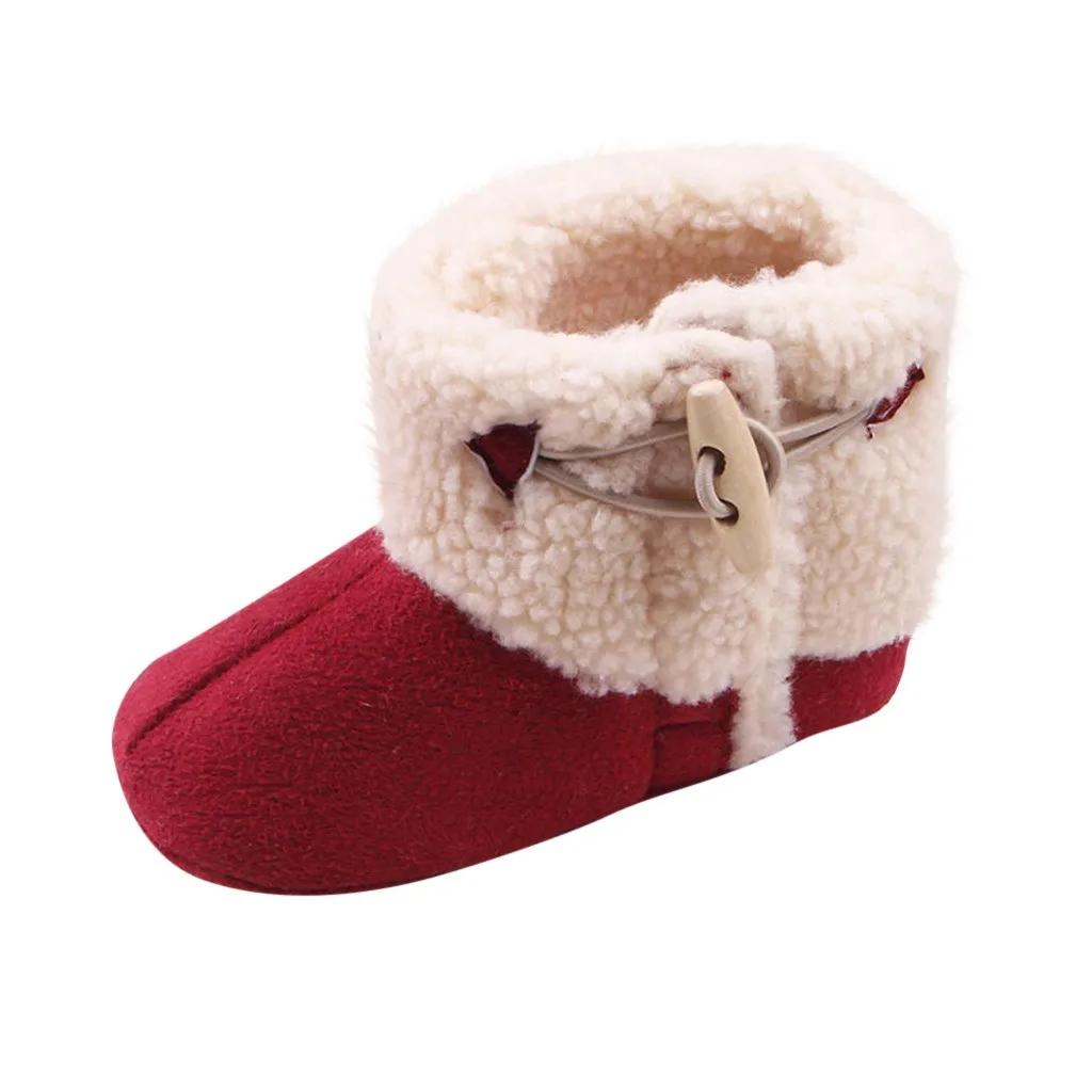 Рождественская обувь; детская обувь для маленьких девочек и мальчиков; зимние ботинки для маленьких девочек; теплые зимние ботинки для малышей