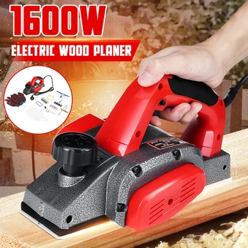 Online Electric Planer 1800W/1600W/1200W Carpentry Tools Woodworking Multi-function Household Hand Plane Wood Cutting Planing Machine