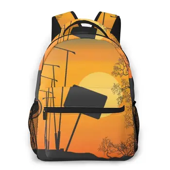 

OLN Women Backpack Kids School Bag for Teenage Girls Halloween Road Signs Female Laptop Notebook Bagpack Travel Back Pack 2020