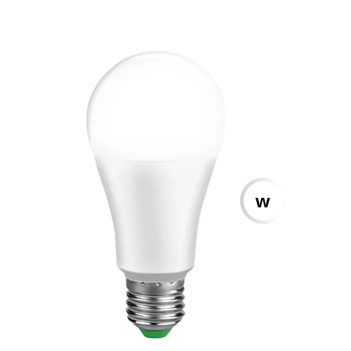 Cold White E27 Smart WiFi Bulb RGB+WW+CW Fit Alexa Google Assistant 15W 85-265V E14 B22 Dimmable Smart Wake up Light Voice APP Control - Испускаемый цвет: Cold White