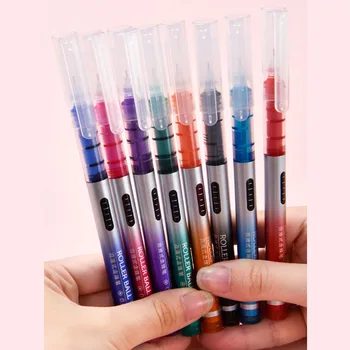 

8Pcs High Quality Multiple Colour Big Capacity colors Ink Gel Pen Student School Office Stationery Fine Roller Ball Pen