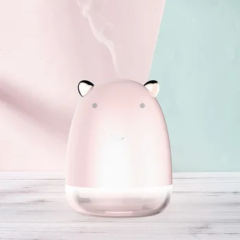 

USB Air Diffuser Cute Bear Humidifier Mini Portable Aroma Essential Oil Diffuser Desktop Aromatherapy Mist Maker Air Purifier