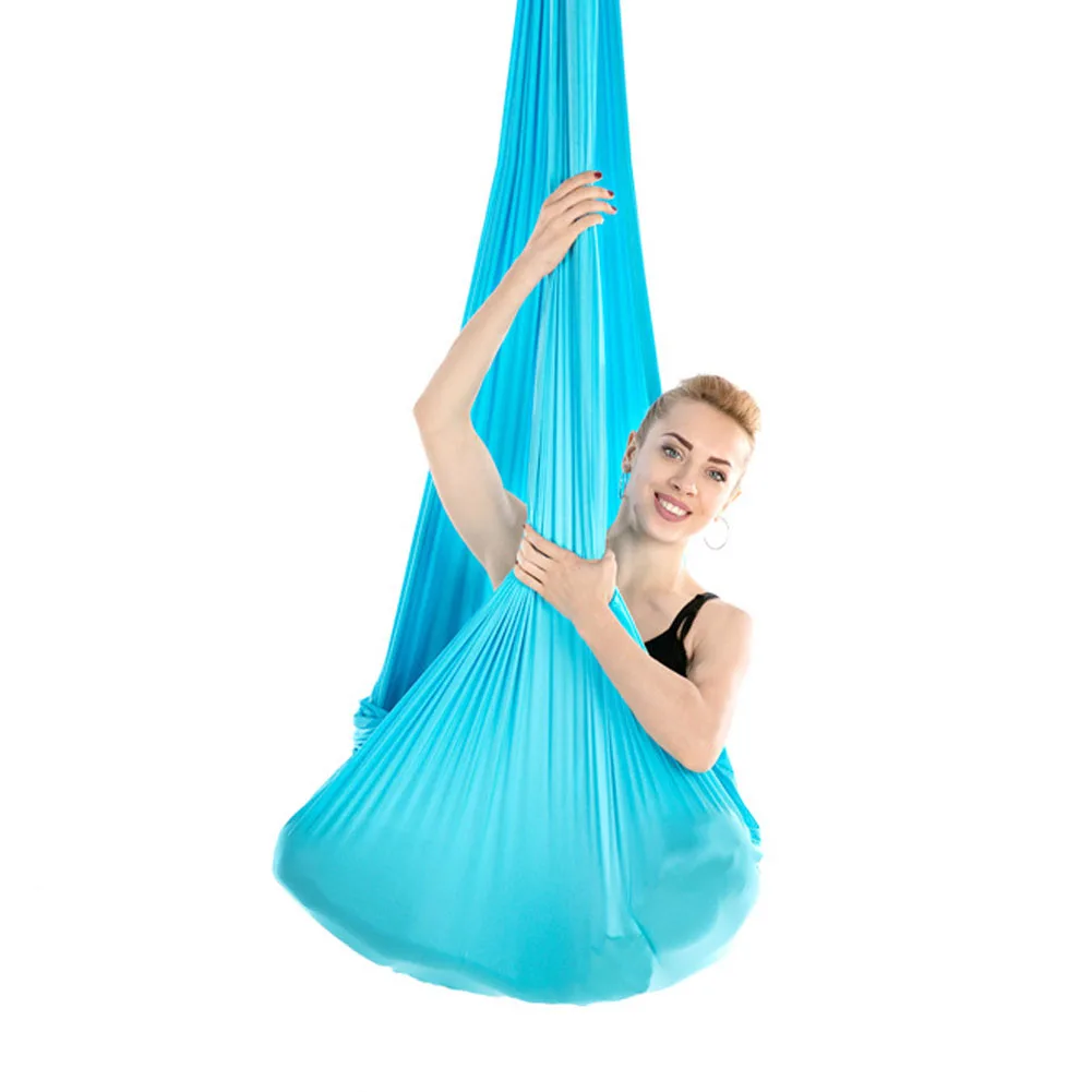 

Yoga Hammock Kit Anti Gravity Swing Elastic Multifunctional Tool Equipment Sports Aerial With Chains Carabiners Belts Training