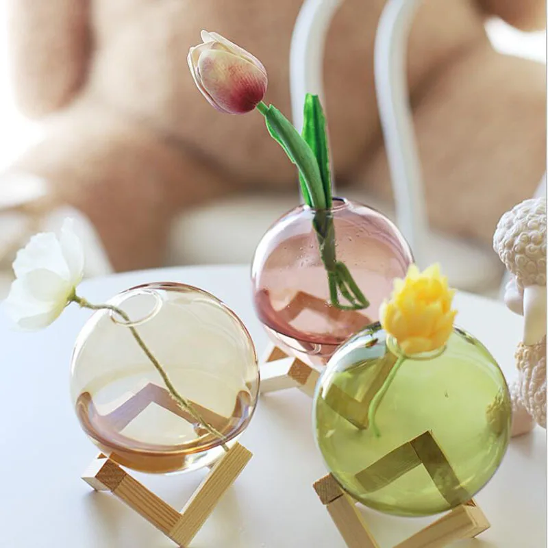 Decoration Glass Vase Home Decor Flower Pot Room Decor Modern