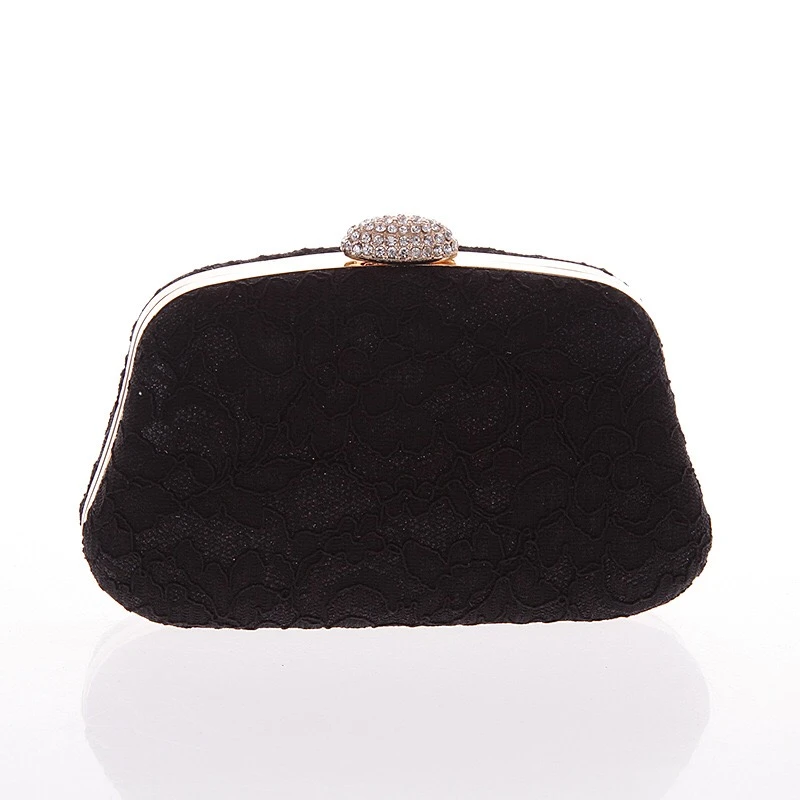 black lace clutch bag