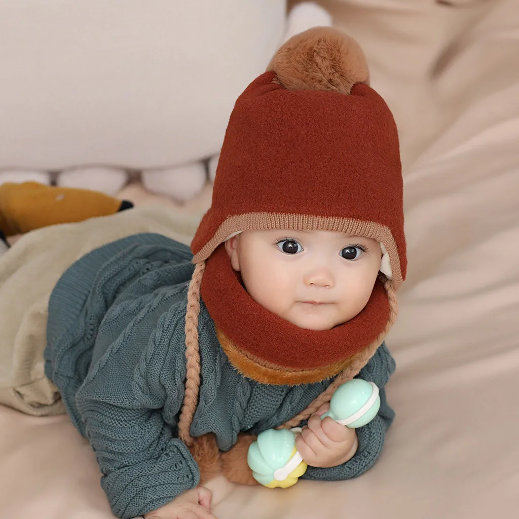 2020 детские зимние шапки Kawaii пушистые для девочек и мальчиков Детские теплые