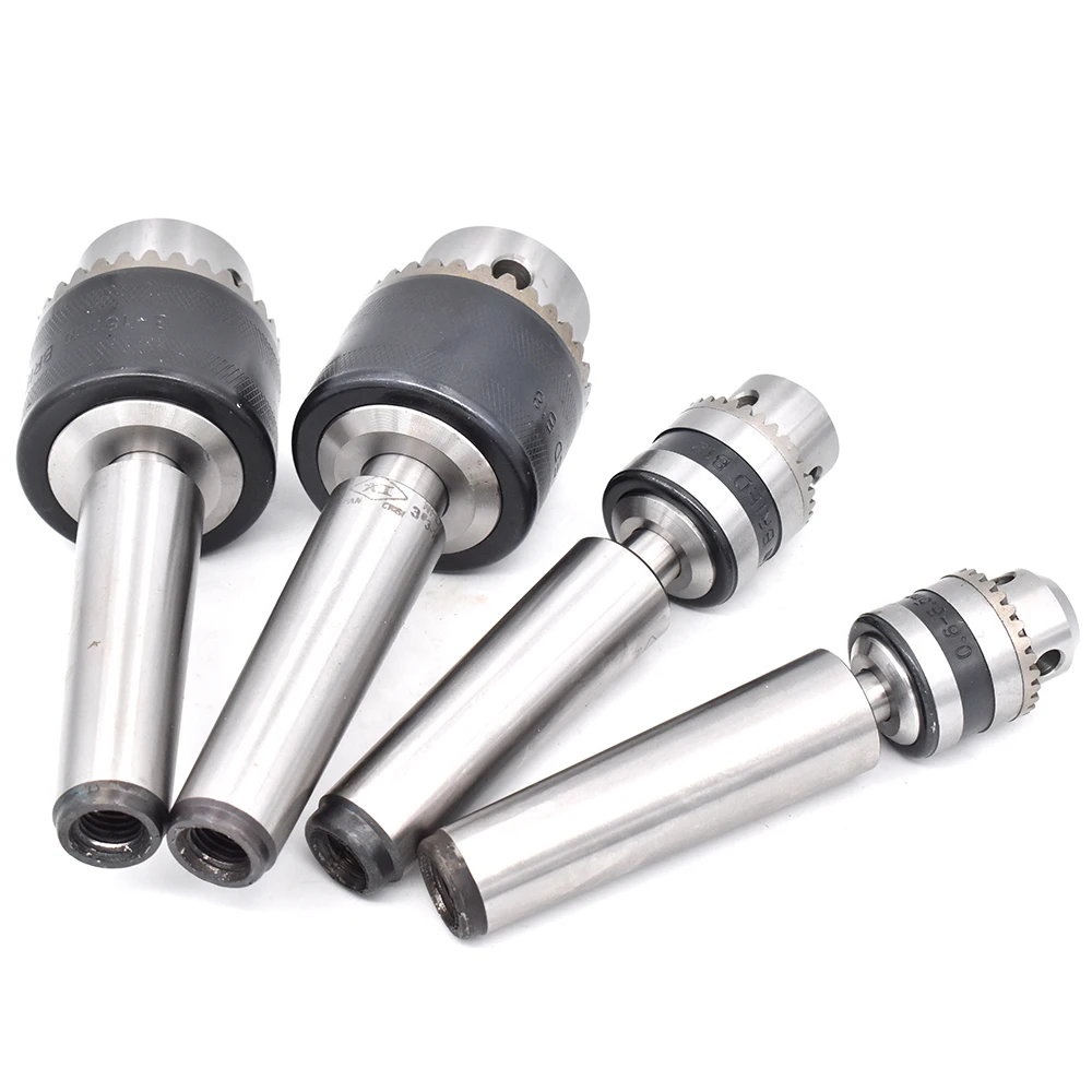 1set Morse Cone MT1 MT2 MT3 MT4 B10 B12 B16 B18 Light Duty Key Drill Chuck 0.6-6mm 1.5-13mm 1-10MM Taper Arbor CNC Machine
