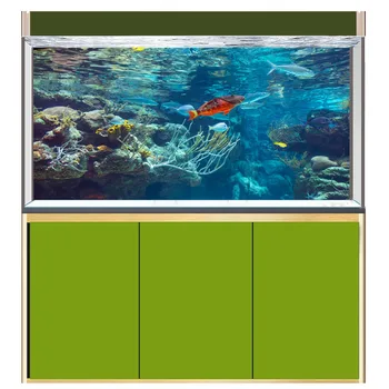

[JQ-0001] Fish Tank Background HD Ocean Series Aquarium Sticker Mural Decoration Painting Pattern Size Can Be Customized