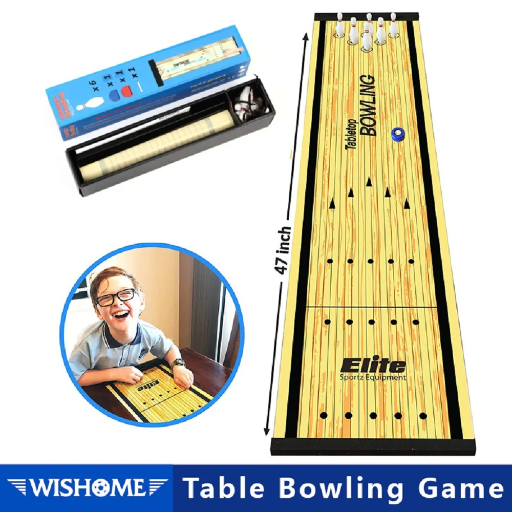 New Tabletop Bowling Board Game Curling Sports For Kids Indoor Toys