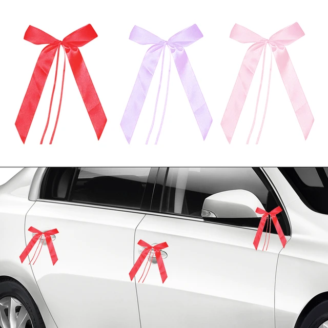 White Wedding Car Ribbon Pull Bows Knot Gift Wrap Wedding Car Decor  Birthday Party Supplies Pew Chairs DIY Home Decoration - AliExpress