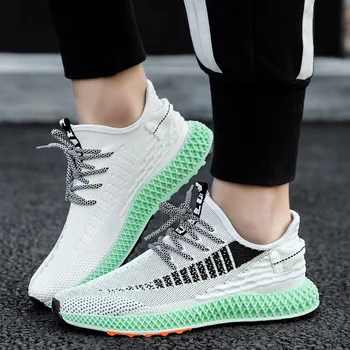 

4D Printed Soles Sport Shoes Men Breathable Free Run Bounce Sneakers Outdoor Fitness Trainers Jogging 16 Styles Running Shoes