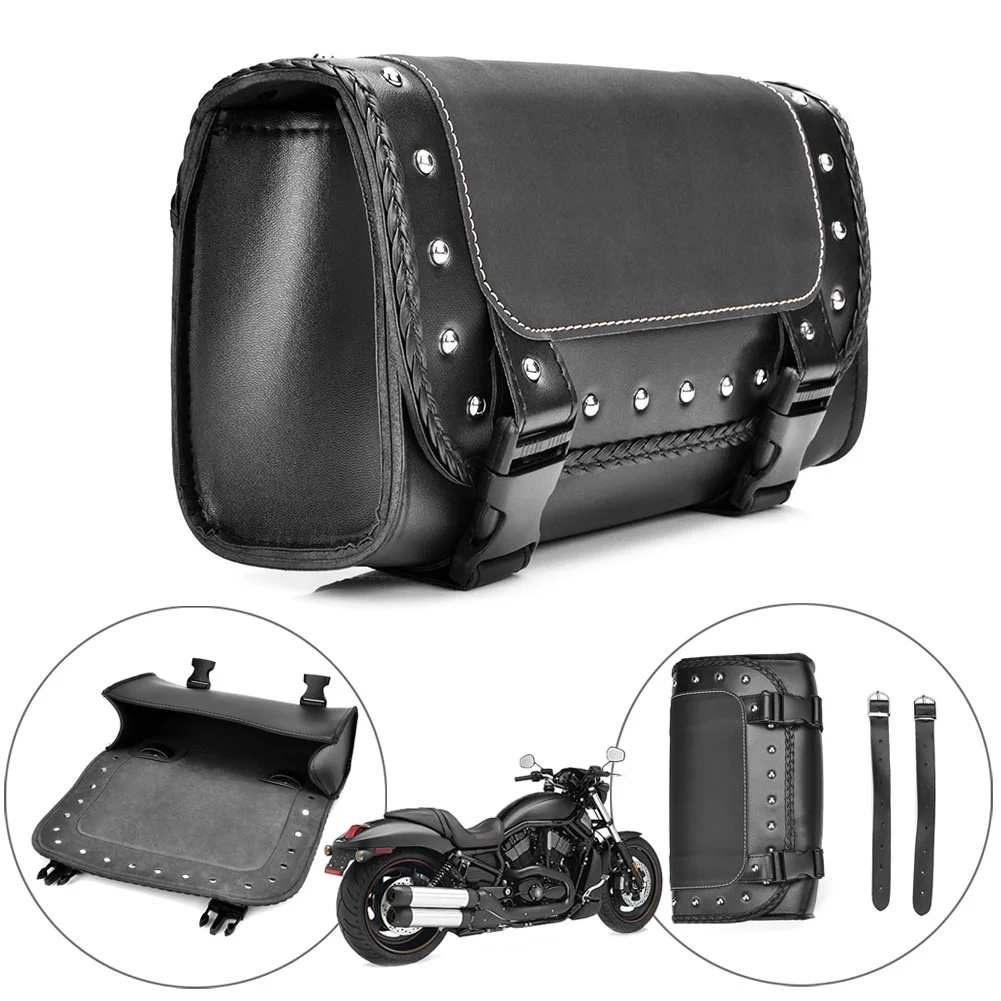 Мотоциклетная седельная сумка pu кожаная для багажа седельные сумки Harley Sportster Pannier