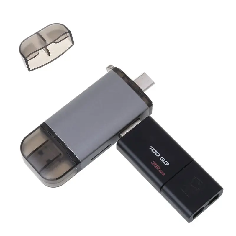 Тип C и Micro USB и USB OTG SD TF кардридер для ПК ноутбук мобильный телефон E65A