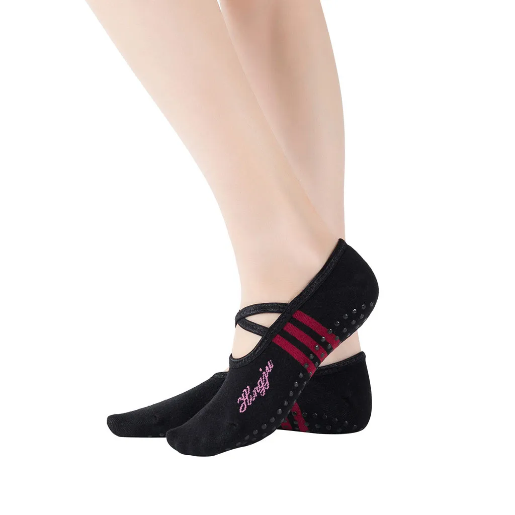 Спортивные коробка для носков носки Бодибилдинг женские Босоножки с открытым носком женские, не скользящие раздельные Пальцы носки спортивные пуанты